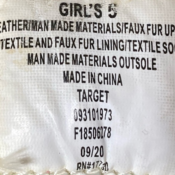 Cat & Jack Kids Black/Pink/Green Leather Journey Winter Snow Boots Size US 5 - Picture 12 of 12